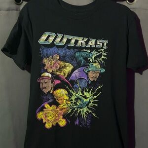 Outkast Graphic Black T-Shirt vintage Big Boi Andre 3000 medium MD